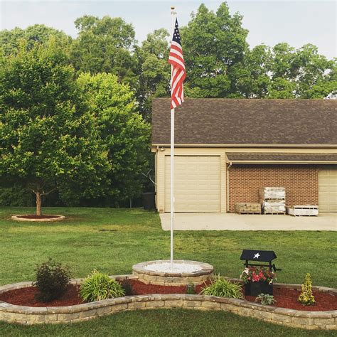 flagpole flower bed